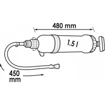 IMI/TÄITEPUMP "SÜSTAL" 1500ML, KLAPIGA, VITON TIHENDID, PLAST, ADAPTERID VIGOR