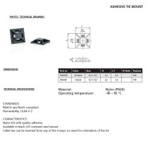 JUHTMEVITSA KINNITUSANKUR LIIMIGA 12,7X12,7 Ø3,2 MUST 100TK M+