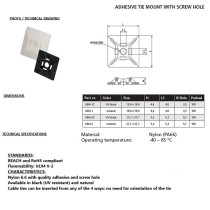 JUHTMEVITSA KINNITUSANKUR LIIMIGA/KRUVIGA 19X19 Ø4,0 MUST 100TK M+