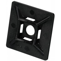 JUHTMEVITSA KINNITUSANKUR LIIMIGA/KRUVIGA 27,7X27,7 Ø5,3 MUST 100TK M+