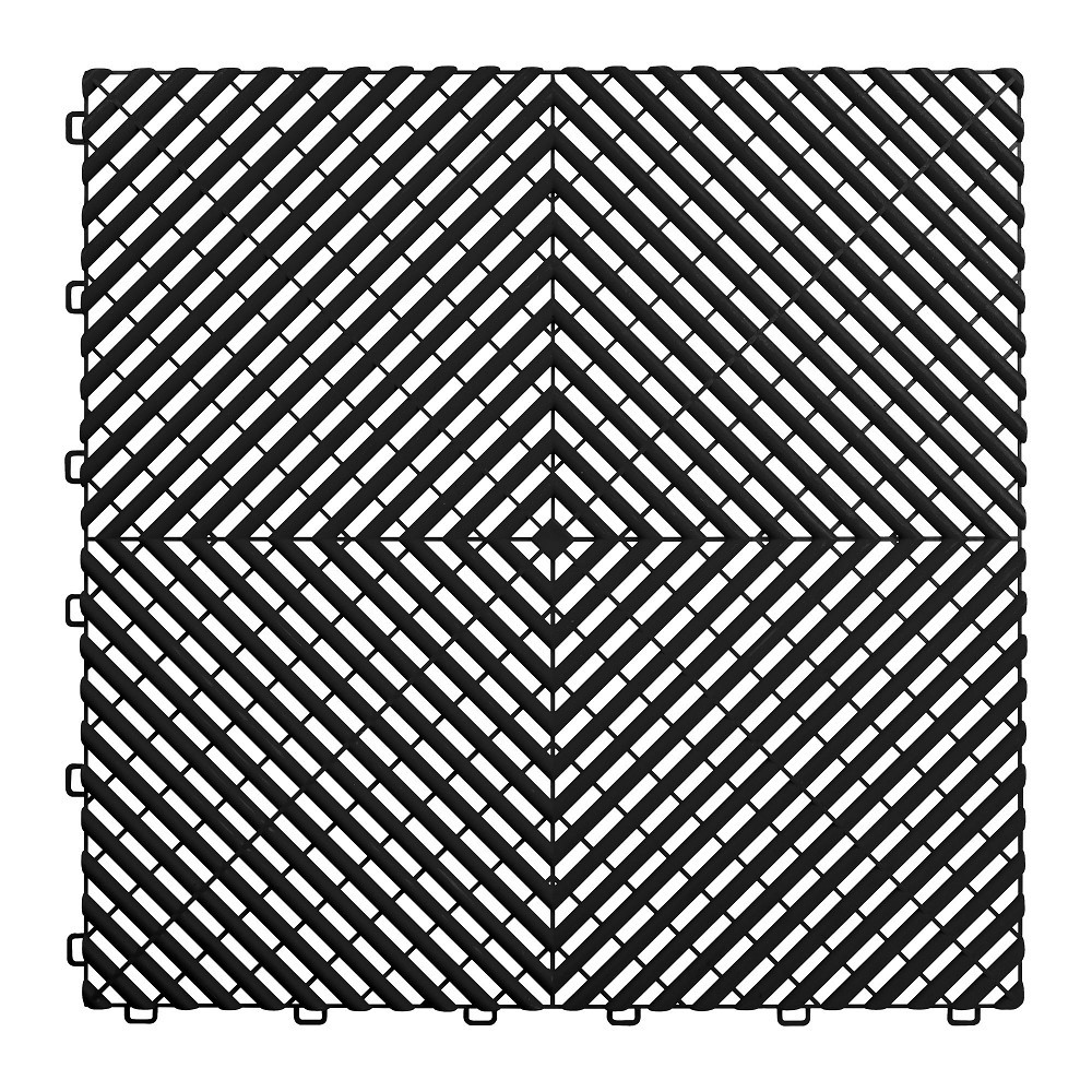 AVADEGA PÕRANDAKATE/PÕRANDAMOODUL "NONSLIP", PP, MUST 400X400X18MM JBM