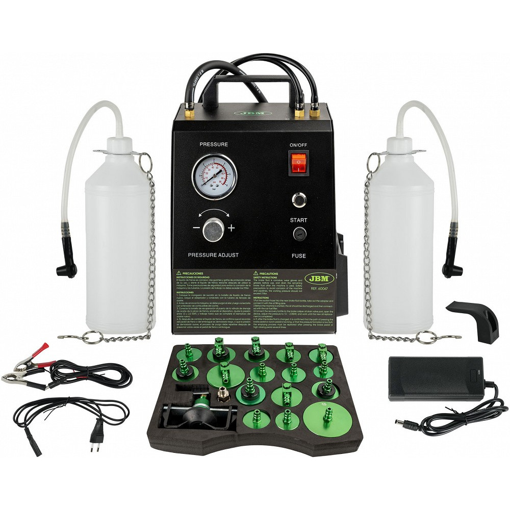 12V/24V230V NING 20V JBM AKULT TÖÖTAV PIDURIVEDELIKU VAHETAMISE SEADE +17 ADAPTERIT JBM*