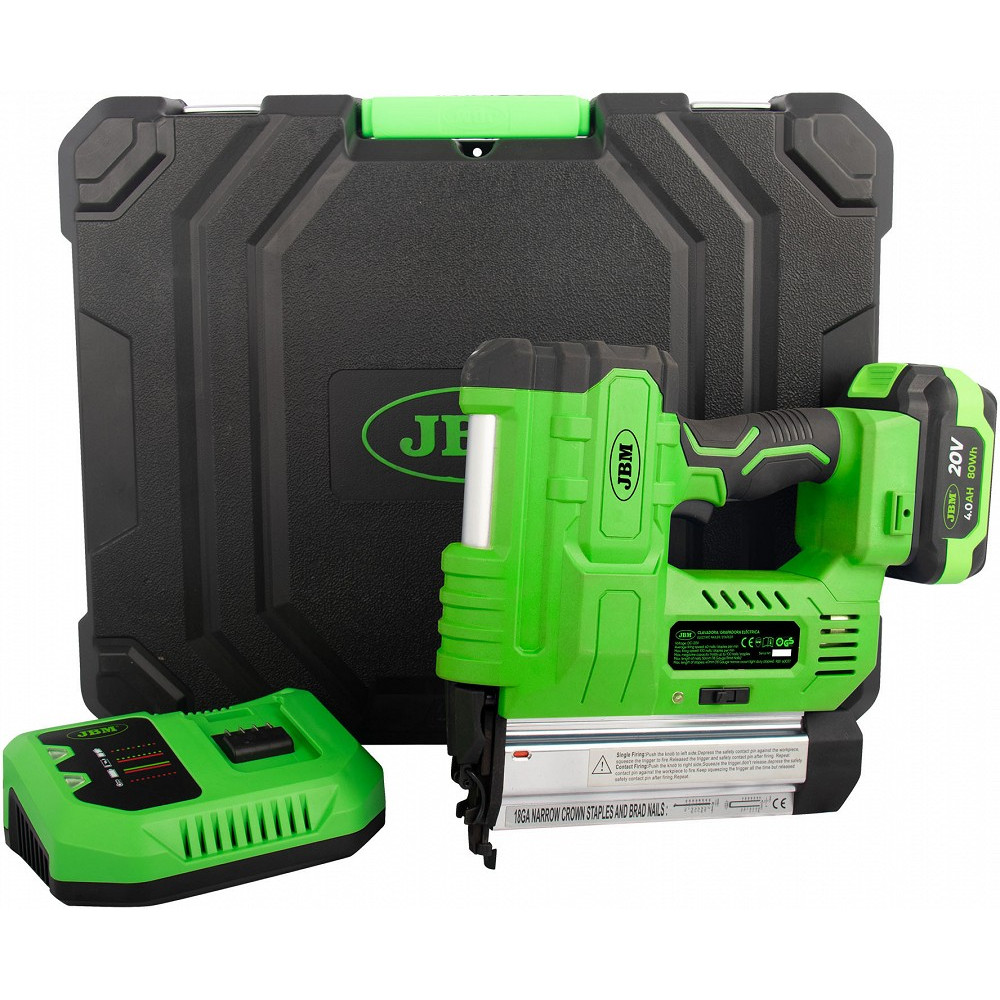 AKU NAELAPÜSTOL/KLAMBRIPÜSTOL/NAELAPÜSS KOMPLEKT 20V, HARJAVABA, +4,0AH+ LAADIJA JBM