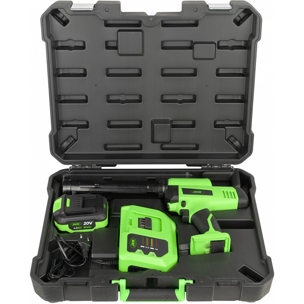 20V AKU SILIKOONIPÜSTOL 2500NM, LED, HARJAVABA, +4,0AH AKU JA LAADIJA JBM*