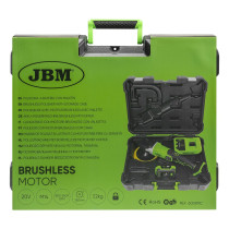 20V POLEERIJA 800-2400RPM, M14, HARJAVABA, +4,0AH AKU + LAADIJA JBM*