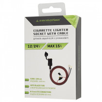 SIGARETISÜÜTAJA PESA PIKENDUSJUHE 100CM 15A, 8,4MM KLEMM 12/24V CARMOTION