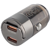 SIGARETISÜÜTAJA KIIRLAADIJA NANO 2X USB-C PD MAX 30W, 12V/24V WAYME