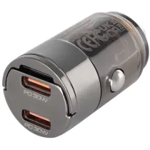 SIGARETISÜÜTAJA KIIRLAADIJA NANO 2X USB-C PD MAX 30W, 12V/24V WAYME
