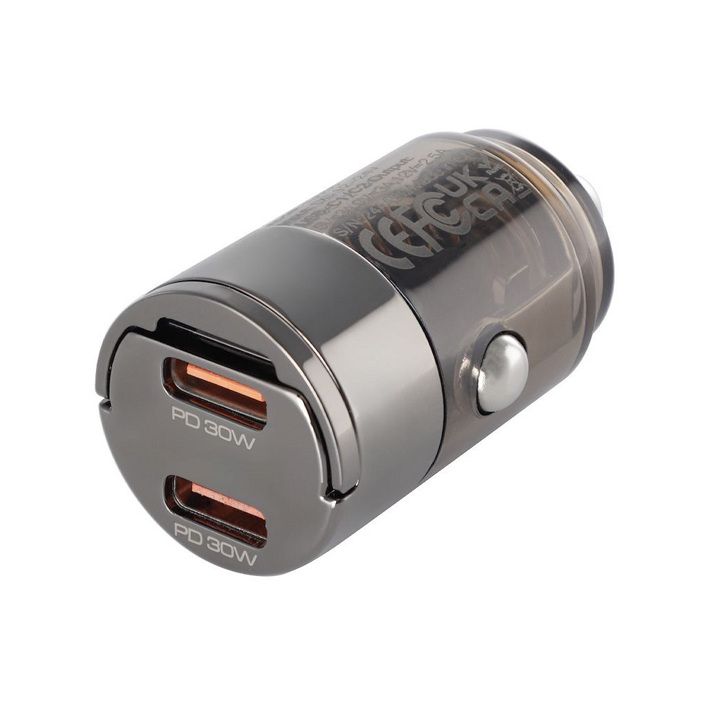 SIGARETISÜÜTAJA KIIRLAADIJA NANO 2X USB-C PD MAX 30W, 12V/24V WAYME