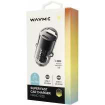 SIGARETISÜÜTAJA KIIRLAADIJA NANO 2X USB-C PD MAX 30W, 12V/24V WAYME