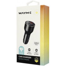 SIGARETISÜÜTAJA PESASSE KIIRLAADIJA 2X USB/USB-C MAX 100W, 12V/24V WAYME