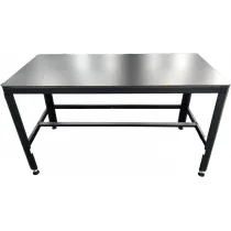 TÖÖLAUD 2MM TERASRAAM/1000KG "BLACK EDITION", 12MM HD-VINEERPLAAT, 1565X770X890MM JBM