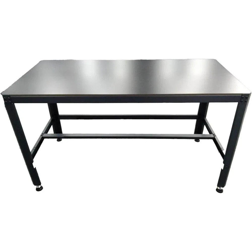 TÖÖLAUD 2MM TERASRAAM/1000KG "BLACK EDITION", 12MM HD-VINEERPLAAT, 1565X770X890MM JBM