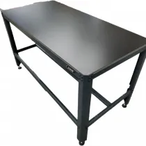 TÖÖLAUD 2MM TERASRAAM/1000KG "BLACK EDITION", 12MM HD-VINEERPLAAT, 1565X770X890MM JBM