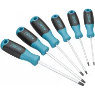 6-OS. TORX KRUVIKEERAJATE KOMPLEKT T10-T30, 3K KÄEPIDE HAZET