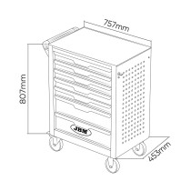 154-OS. TÖÖRIISTAKÄRU TÖÖRIISTADEGA "BASIC" MUST-ROHELINE JBM*