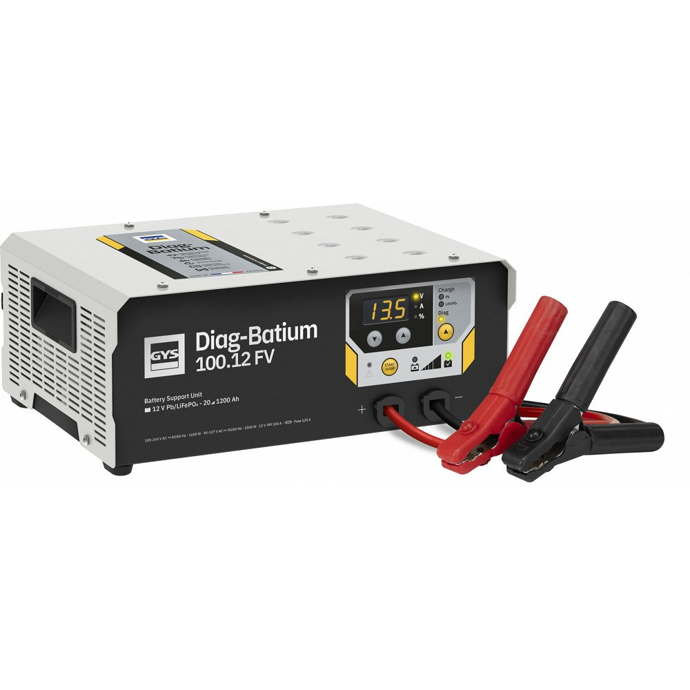 AKULAADIJA-TOITEALLIKAS BSU DIAG-BATIUM 100.12/12V 5-1200AH (5M KAABEL) GYS