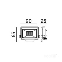 230V LED PROZEKTOR DELYO MHN 10W 4000K IP65