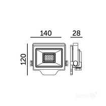 230V LED PROZEKTOR DELYO MHN 30W 4000K IP65