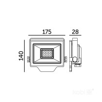 230V LED PROZEKTOR DELYO MHN 50W 4000K IP65