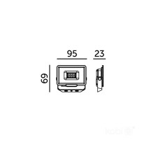 230V LED PROZEKTOR MH 10W 4000K IP65