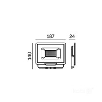 230V LED PROZEKTOR MH 50W 4000K IP65