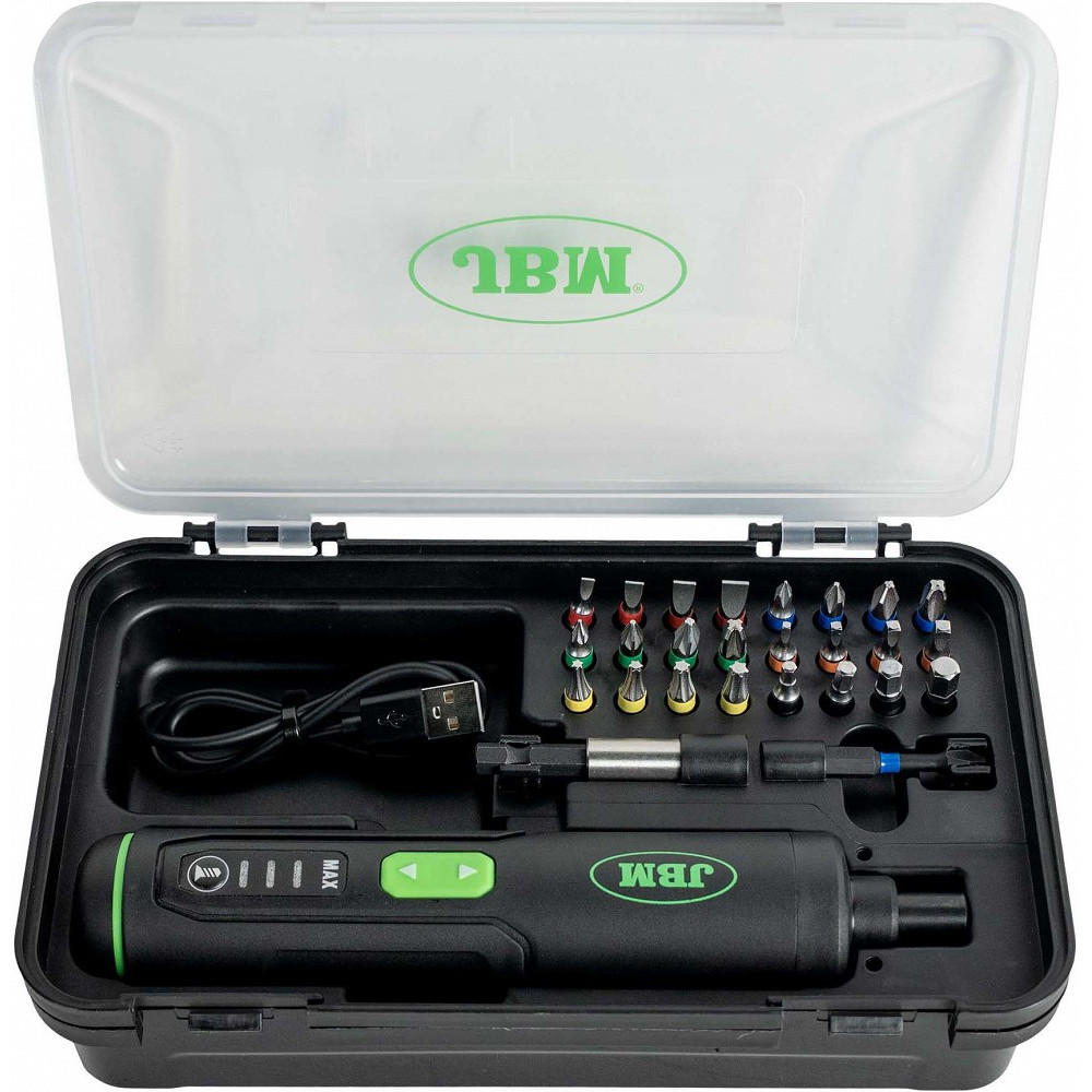 28-OS. AKUKRUVIKEERAJA 5NM KOOS 1/4" TRELLIOTSIKUTEGA, LED, LI-ION, USB-C JBM