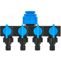 VEEVOOLIKU JAOTUR 4 VÄLJUNDIT+KRAANID 3/4"-1/2" "SKY-LINE" SEERIA GEKO