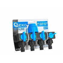 VEEVOOLIKU JAOTUR 4 VÄLJUNDIT+KRAANID 3/4"-1/2" "SKY-LINE" SEERIA GEKO