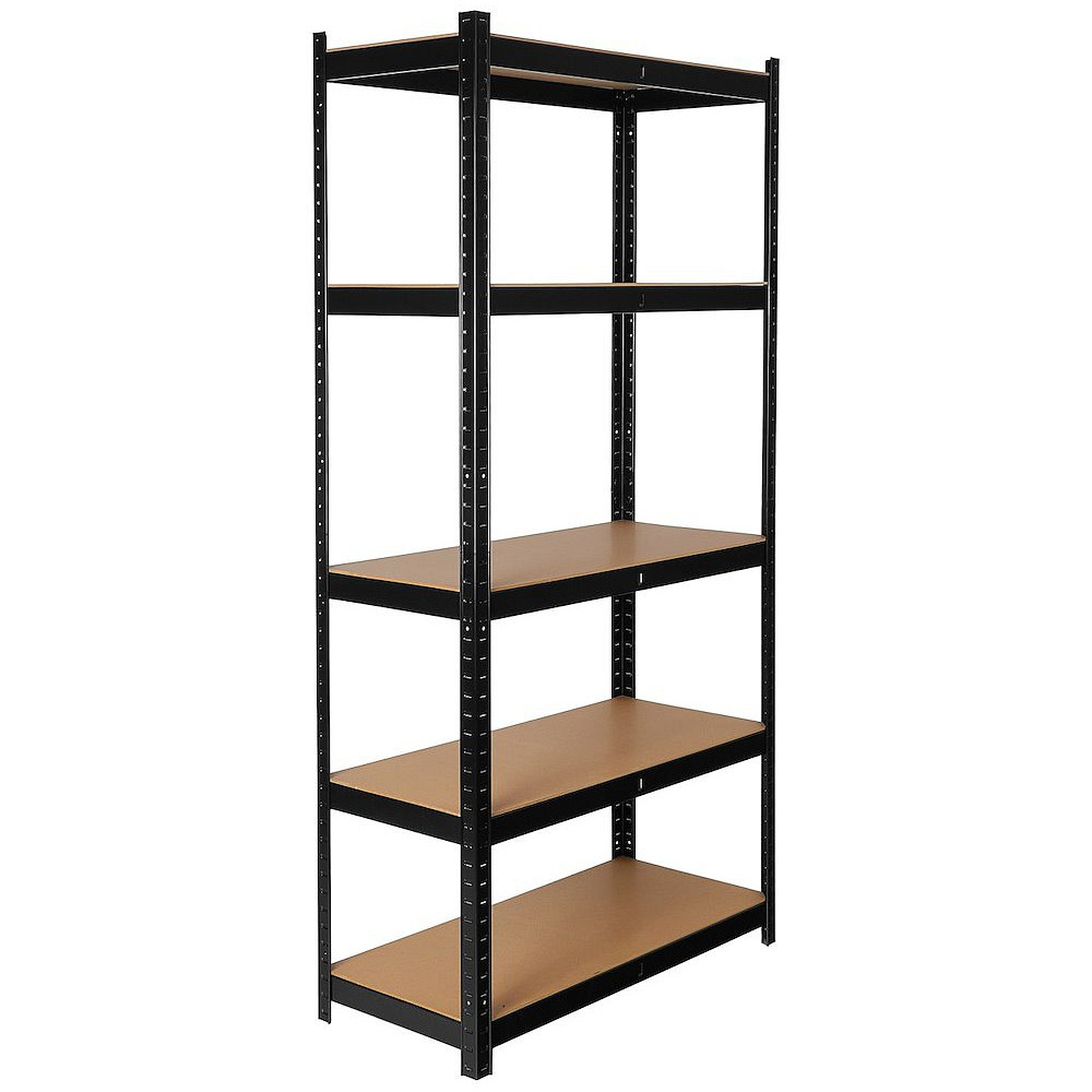 LAORIIUL MUST 1800X900MM, METALL, SÜGAVUS 400MM, 5-RIIULIGA, MAX 265KG/RIIUL GEKO