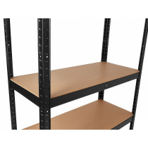 LAORIIUL MUST 1800X900MM, METALL, SÜGAVUS 400MM, 5-RIIULIGA, MAX 265KG/RIIUL GEKO