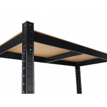 LAORIIUL MUST 1800X900MM, METALL, SÜGAVUS 400MM, 5-RIIULIGA, MAX 265KG/RIIUL GEKO