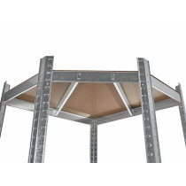 LAO NURGARIIUL 1800X700MM, METALL, SÜGAVUS 400MM, 5-RIIULIGA, 175G/RIIUL GEKO