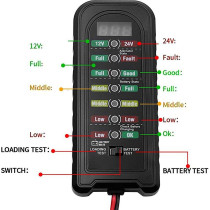 AKUTESTER 12V/24V DIGI+LED LAADIMISE JA KOORMUSETALUVUSE TEST M+