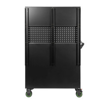 172-OS. TÖÖRIISTAKÄRU/TÖÖLAUD TÖÖRIISTADEGA, PERFOSEINAGA/ÜLAKAPIGA, INOX JBM*