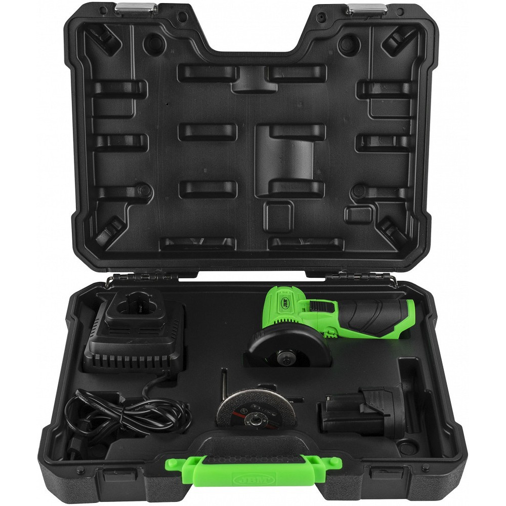 12V MINI-AKUKETASLÕIKUR/NURKLIHVIJA 76MM KETTALE, 18500RPM, 2,0AH AKU + LAADIJA JBM*