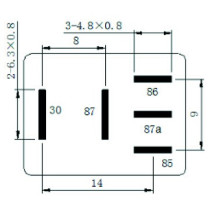 MINIRELEE 12V 35/25A 5 JALAGA 1TK M+