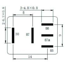 MINIRELEE 12V 35/25A 5 JALAGA 1TK M+
