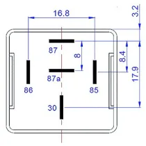 MINIRELEE 12V 40/30A 5 JALAGA 1TK M+