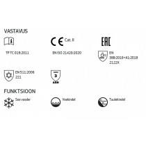 296-11 VEISENAHK THINSULATE TALVE TÖÖKINDAD TEGERA