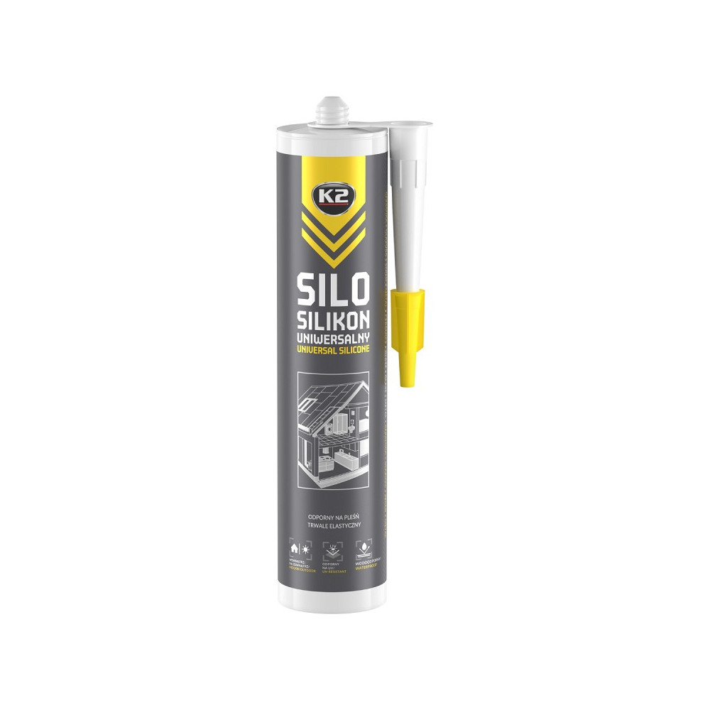 K2 SILO UNIVERSAL SILICONE CLEAR UNIVERSAALNE SILIKOON VÄRVITU 300ML/PADRUN