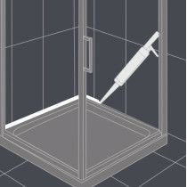 K2 SILO SANITARY SILICONE CLEAR SANITAARSILIKOON VÄRVITU 300ML/PADRUN