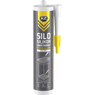K2 SILO SANITARY SILICONE WHITE SANITAARSILIKOON VALGE 300ML/PADRUN