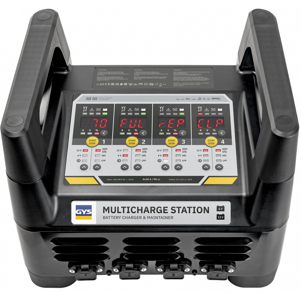 AKULAADIJA MULTICHARGE STATION 4X10A / PB-LI GYS