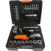 31-OS. 1/4" PADRUNITE+OTSIKUTE KOMPLEKT 4-13MM PL,PH,PZ,TORX,HEX TRIUMF