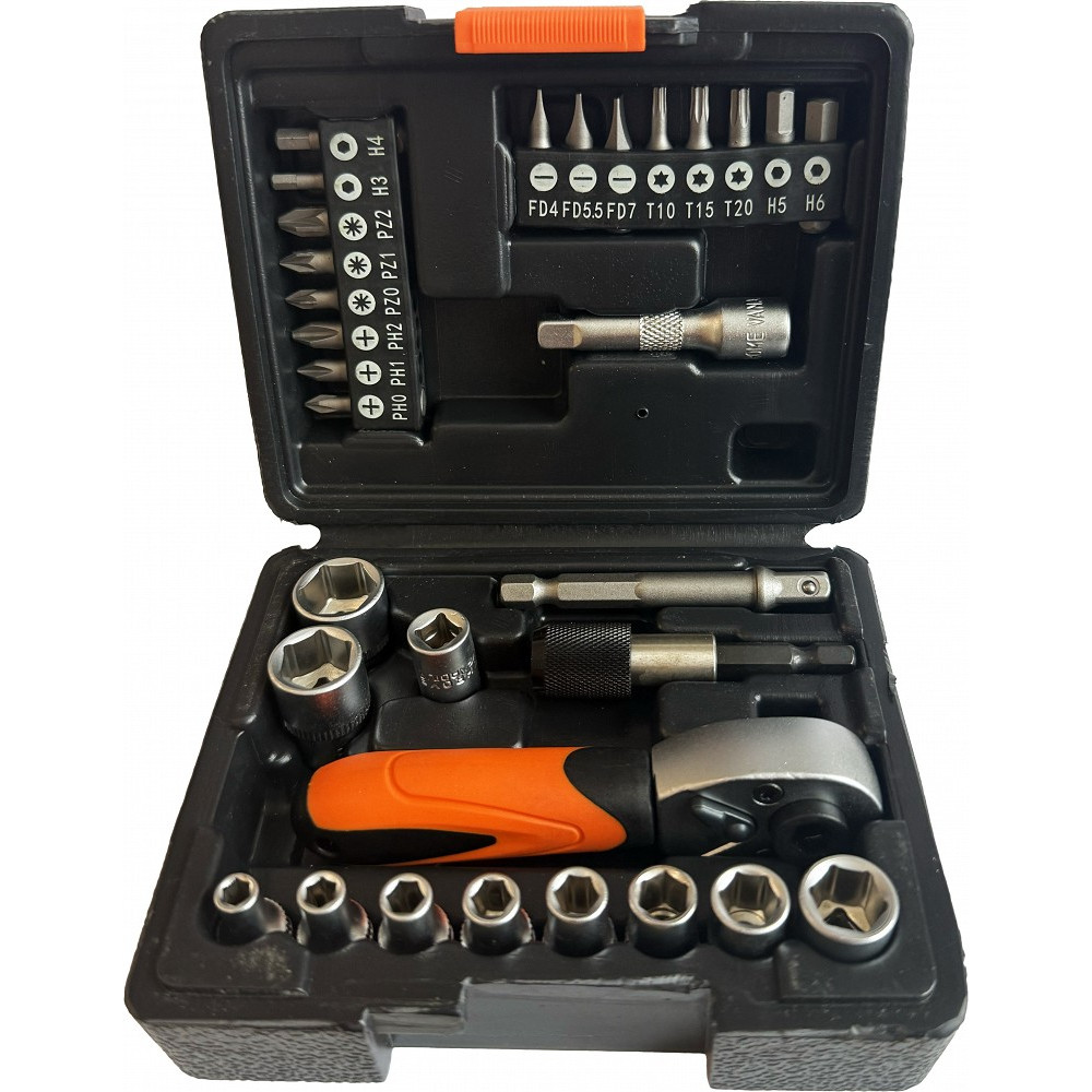 31-OS. 1/4" PADRUNITE+OTSIKUTE KOMPLEKT 4-13MM PL,PH,PZ,TORX,HEX TRIUMF