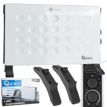 ELEKTRILINE KONVEKTOR RADIAATOR TERMOSTAADIGA 2000W 230V VALGE GEKO