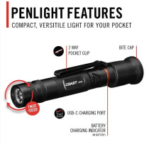 TASKULAMP LAETAV 280LM TASKU/MÜTSI KLAMBER HP2R COAST