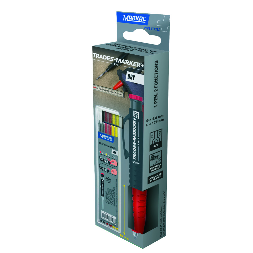 Markeerimispliiats Trades-Marker® Dry 2in1 komplekt