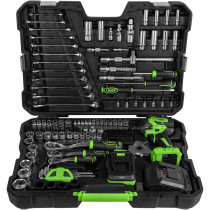 152-OS. 1/2"+3/8"+1/4" TÖÖRIISTAKOMPLEKT 4-32MM +800NM 1/2" LÖÖKMUTRIKEERAJA JBM